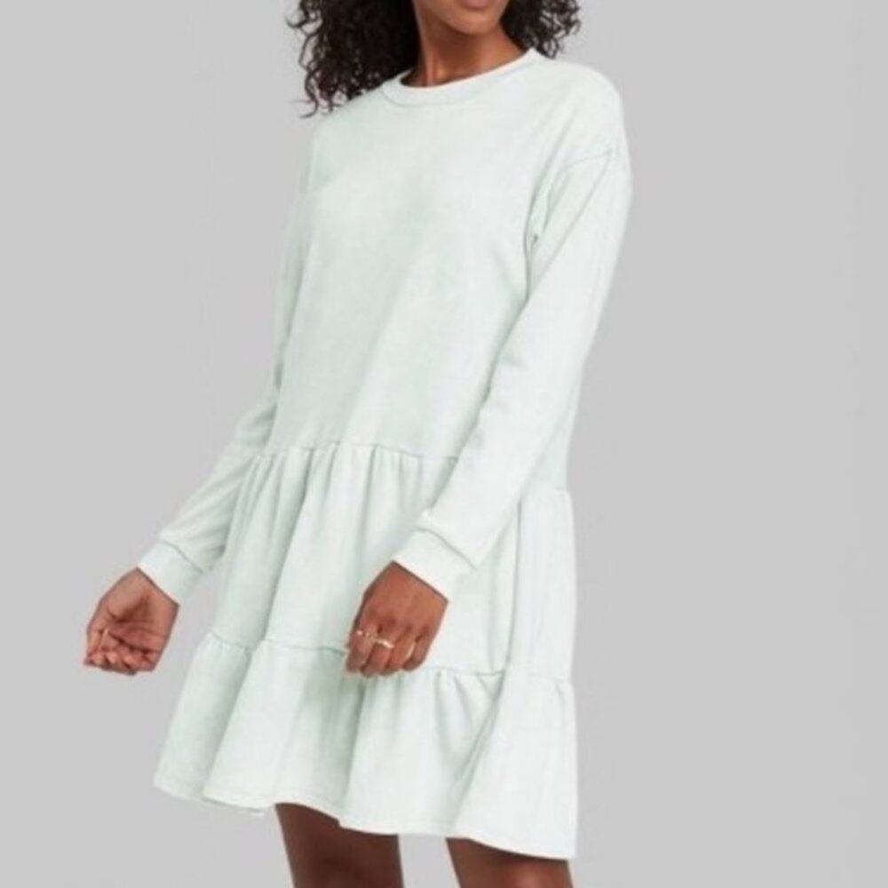 Wild Fable Mineral Wash Sweatshirt Dress Small